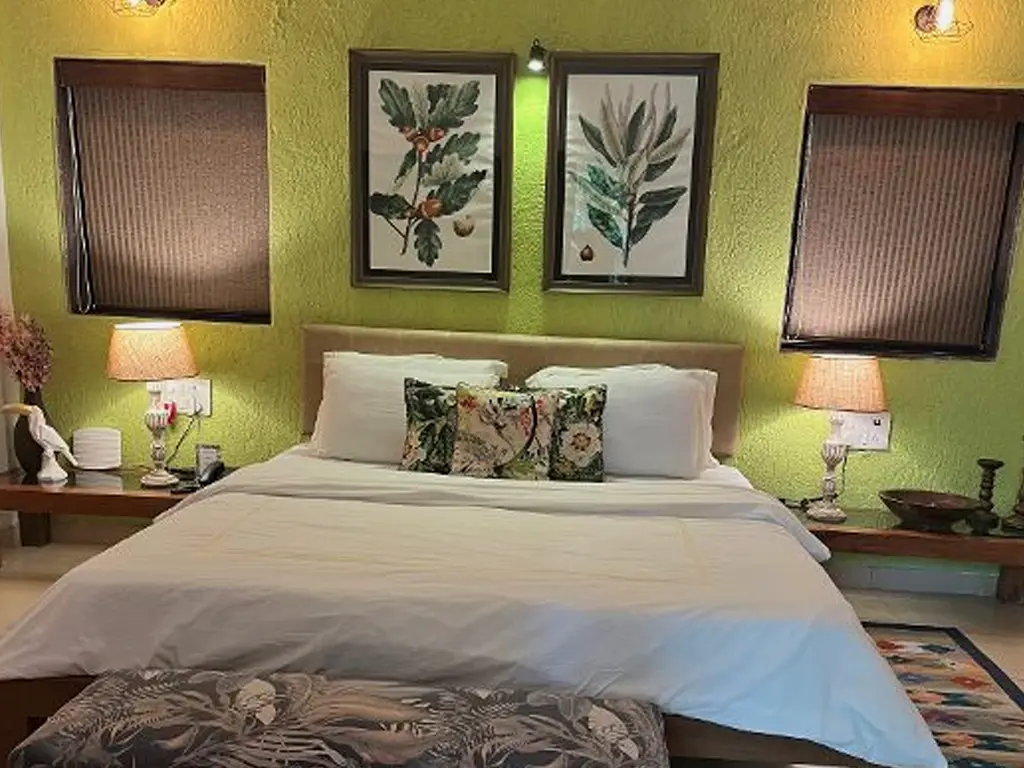 Bedroom at Mango Beach Wadi villa in Alibaug